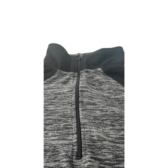 ST. JOHN’S BAY ACTIVE LONG SLV PULL-OVER HALF ZIP FLEECE TOP, WOMENS, GREY/BLACK - Picture 2 of 12